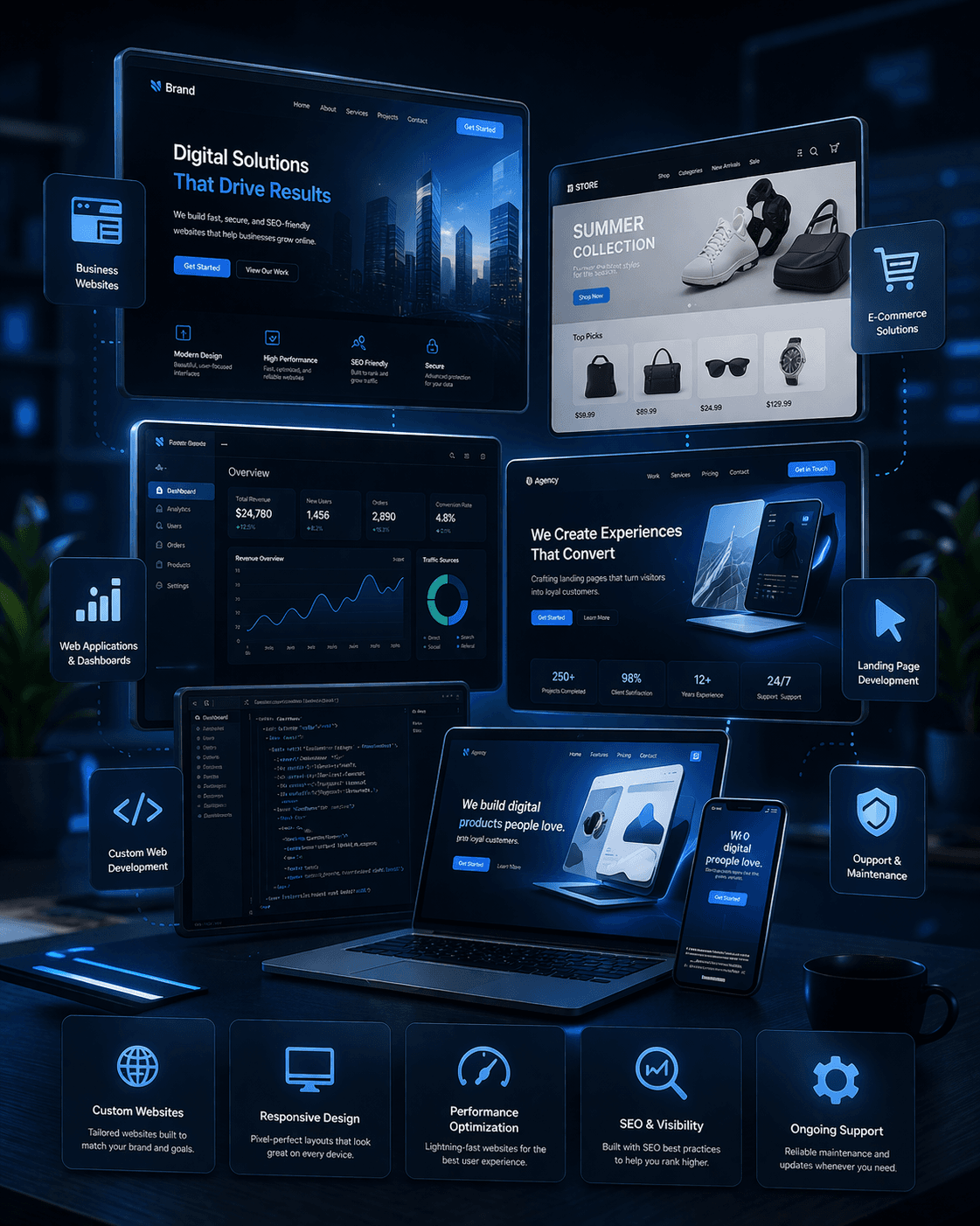 Web development delivery